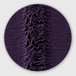 Круглый коврик для мышки Joy Division Glitch