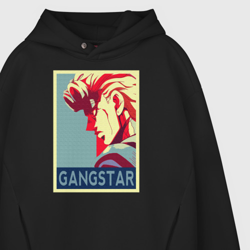 Мужское худи Oversize хлопок Gangstar JoJo different colours, цвет черный - фото 4