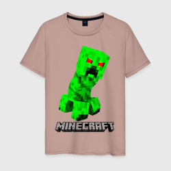 Мужская футболка хлопок Minecraft Creeper