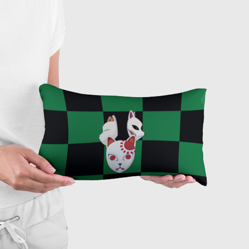 Подушка 3D антистресс Маски кицунэ Сабито - Клинок рассекающий демонов - фото 3