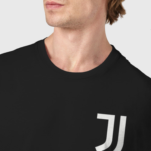 Мужская футболка хлопок Juventus | Stronger (2021), цвет черный - фото 6