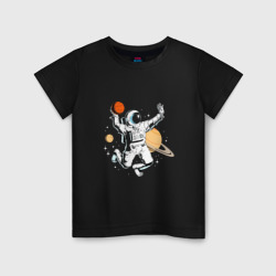 Детская футболка хлопок Space bascetball