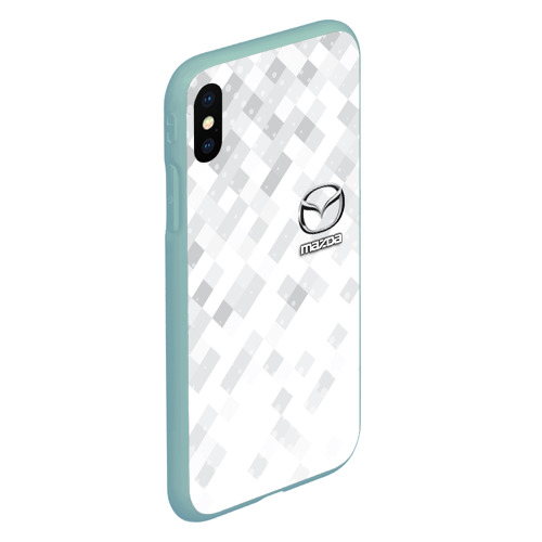 Чехол для iPhone XS Max матовый Mazda, цвет мятный - фото 3