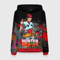 Женская толстовка 3D Хисока Мороу и логотип Хантер Хантер