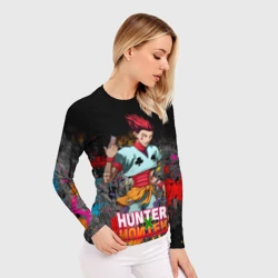 Женский рашгард 3D Хисока Мороу и логотип Хантер Хантер - фото 2