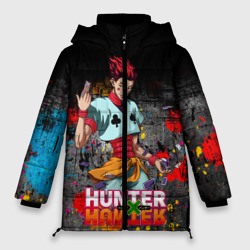 Женская зимняя куртка Oversize Хисока Мороу и логотип Хантер Хантер