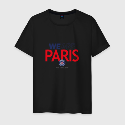 Мужская футболка хлопок PSG We Are Paris 2022-23, цвет черный