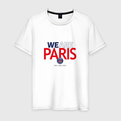 Мужская футболка хлопок PSG We Are Paris 2022-23, цвет белый