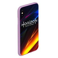 Чехол для iPhone XS Max матовый Horizon Zero Dawn stripes - фото 2