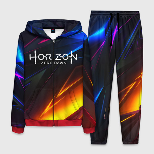 Мужской костюм 3D Horizon Zero Dawn stripes, цвет красный