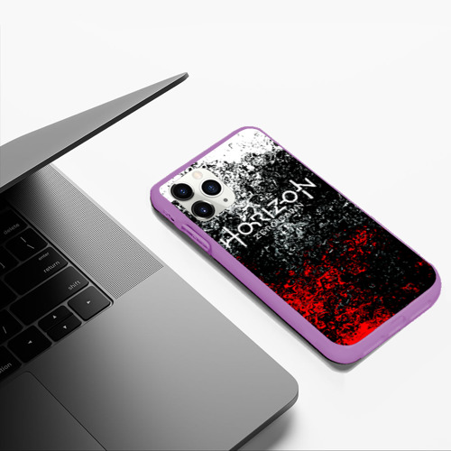 Чехол для iPhone 11 Pro Max матовый Horizon Zero Dawn, цвет фиолетовый - фото 5