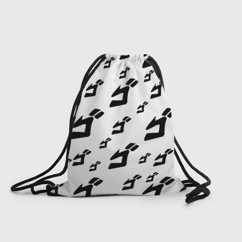 Рюкзак-мешок 3D JoJo pattern BW