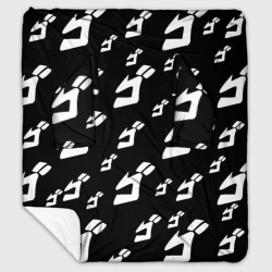 Плед с рукавами Паттерн ДжоДжо чб