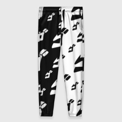 Женские брюки 3D Паттерн ДжоДжо черно-белый