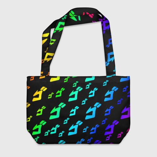 Пляжная сумка 3D Радужный Паттерн Лого ДжоДжо - фото 2