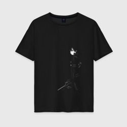 Кирито – Женская футболка хлопок Oversize с принтом купить со скидкой в -16%