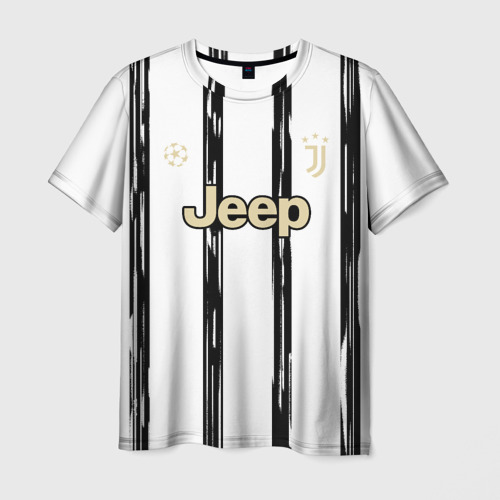 Мужская футболка 3D Juventus | Home Authentic style (2021/22), цвет 3D печать