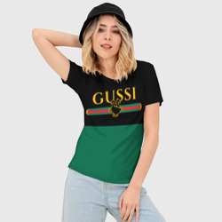 Женская футболка 3D Slim Gussi гуси - фото 2