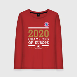 Женский лонгслив хлопок FC Bayern Munchen Champions of Europe 2020