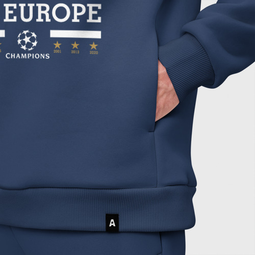 Мужской костюм oversize хлопок с принтом FC Bayern Munchen | Champions of Europe 2020, фото #4