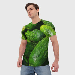Мужская футболка 3D Огурцы - фото 2
