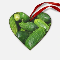 Деревянная игрушка Сердце Огурцы