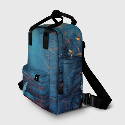 Женский рюкзак 3D с принтом Forest, фото на моделе #1