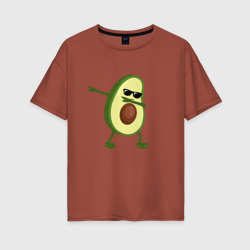 Авокадо дэб – Женская футболка хлопок Oversize с принтом купить со скидкой в -16%