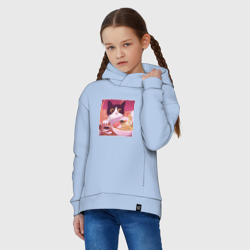 Детское худи Oversize хлопок Кот и лапша - фото 2