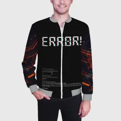 Мужской бомбер 3D Error! - фото 2