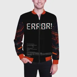 Мужской бомбер 3D Error! - фото 2
