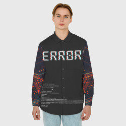 Мужская рубашка oversize 3D Error! - фото 2