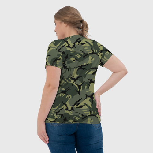 Женская футболка 3D Камуфляж, цвет 3D печать - фото 7