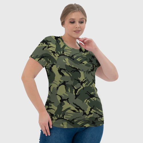 Женская футболка 3D Камуфляж, цвет 3D печать - фото 6