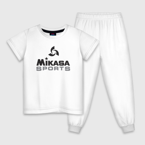 Детская пижама хлопок Mikasa sports, цвет белый