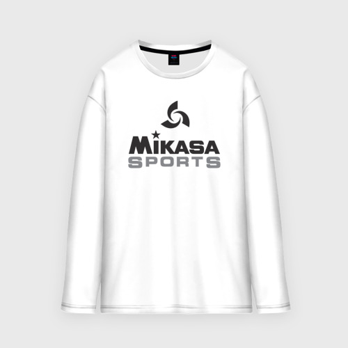 Мужской лонгслив oversize хлопок Mikasa sports, цвет белый