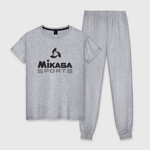 Женская пижама хлопок Mikasa sports, цвет меланж