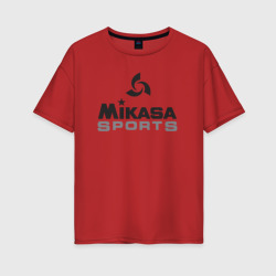 Женская футболка хлопок Oversize Mikasa sports