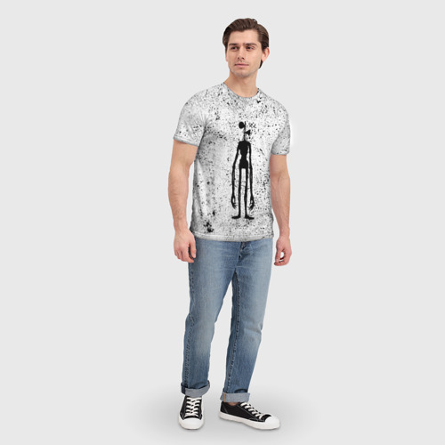 Мужская футболка 3D Сиреноголовый, цвет 3D печать - фото 5