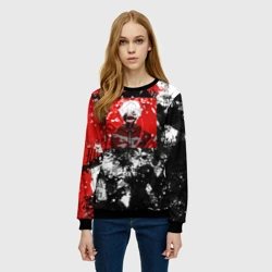 Женский свитшот 3D Кен Канеки - фото 2