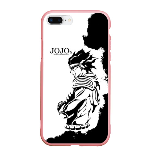 Чехол для iPhone 7Plus/8 Plus матовый JoJo Bizarre Adventure, цвет баблгам