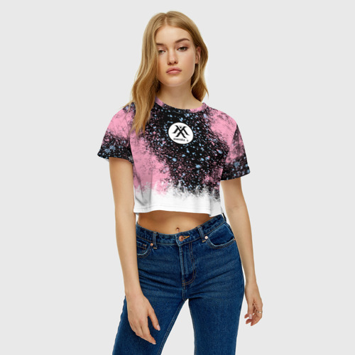 Женская футболка Crop-top 3D MONSTA X - фото 3
