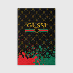 Обложка для паспорта матовая кожа Gussi гуси