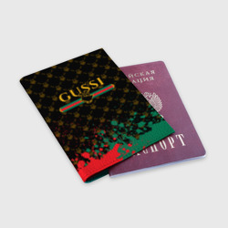 Обложка для паспорта матовая кожа Gussi гуси - фото 2