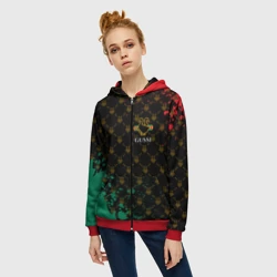 Женская толстовка 3D на молнии Gussi гуси - фото 2