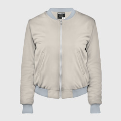 Женский бомбер 3D Бежевый