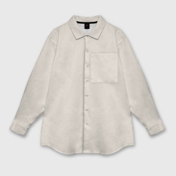 Бежевый – Женская рубашка oversize 3D с принтом купить