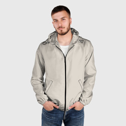 Мужская ветровка 3D Бежевый - фото 2
