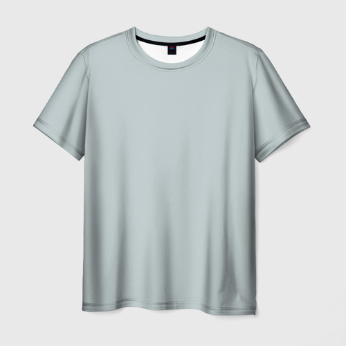 Мужская футболка с принтом Серый, вид спереди №1
