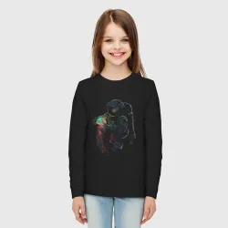 Детский лонгслив хлопок Глубокий космос - фото 2